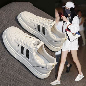 JIANFAN Sneakers da <span class=keywords><strong>Donna</strong></span> in Vera Pelle di Vacchetta con Lacci, Traspiranti e Durevoli, Suola in Gomma Bianca, Nuova Collezione Primavera Estate 2025 - Product Image 2
