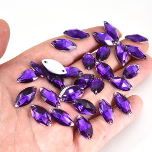 OLeeya – maillot de bain en résine à dos plat et yeux de cheval, toutes tailles, strass à coudre avec des trous - Product Image 3