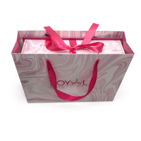 Boîte de luxe en marbre rose pour extensions capillaires, emballage magnétique personnalisé pour perruques avec ruban, boîte cadeau rigide pour lots de cheveux