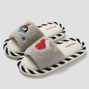 Pantuflas de Interior para Mujer y Niña, de Tela Suave, <span class=keywords><strong>con</strong></span> Punta Abierta, para Primavera, Verano y Todas las Estaciones - Product Image 5