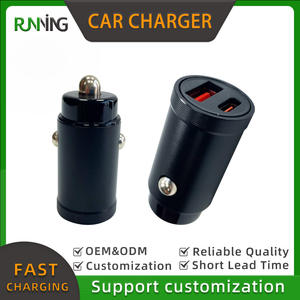 Cargador de Coche PD Confiable, Cargador Rápido de Coche con Doble Puerto USB C + USB <span class=keywords><strong>A</strong></span> y Chip IC Inteligente - Product Image 2