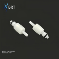 Raccords de tuyauterie en plastique BRT à connexion rapide, connecteur mâle fileté 1/4-28 UNF, union traversante filetée pour applications médicales