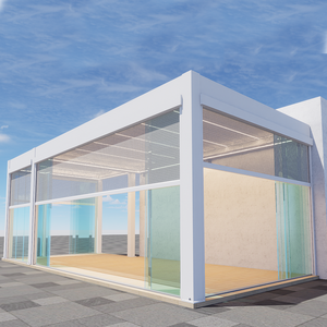 Pergola bioclimatique en aluminium rétractable de haute qualité 5x3 6x3 4x5 6x4 7x4, gazebo de jardin, pergola imperméable pour la cour - Product Image 3