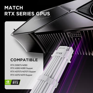 Asiahorse PCIE Kit cavo di prolunga 5.0 cavo di alimentazione manicotti Atx 24pin * 1 + 8(4 + 4)pin * <span class=keywords><strong>2</strong></span> +(12 + 4/<span class=keywords><strong>3</strong></span>*8pin)* 1 cavo di prolunga - Product Image 5