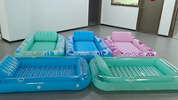 Fauteuil gonflable de piscine avec porte-gobelet, pliable, pour la plage, les fêtes, la baignoire - En stock pour l'exportation