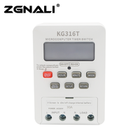 Interruptor Temporizador Programable Mini NALEI KG316T 68 230VAC 25A 50/60Hz 220V Máx. Controlador de Horario Escolar con Pantalla LCD de Voltaje, IP67