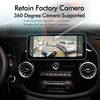 Radio para Auto Android 15 de 12.3 Pulgadas 2DIN para Mercedes-Benz Vito 2016, Receptor Estéreo, GPS, Navegación, DSP, Reproductor de Video, Carplay, Asistente de Reversa