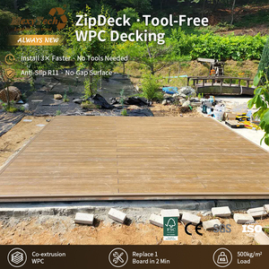 Mexytech, Tecnología Avanzada, Económica y Ligera, Plataforma de Madera Compuesta Sólida ZipDeck para Jardines en Azoteas y Decoración de Terrazas - Product Image 1