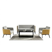 Canapé modulaire moderne en tissu, design carré, avec accoudoirs, pour salle d'attente, maison, bureau, hôtels, salon, hôpital
