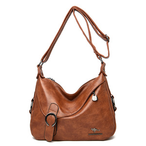 New <b>Soft</b> PU <b>Leather</b> Shoulder <b>Bag</b> Large Capacity Leisure Women's <b>Bags</b> Travel Shoulder <b>Bag</b> - Product Image 5