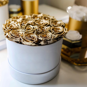 Every Love Factory-Flor preservada de oro y plata, cabezas de Rosa conservadas, Tamaño XL, 5-6cm (1,96 pulgadas-2,36 pulgadas) - Product Image 4