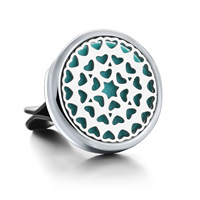 Clip désodorisant de voiture en acier inoxydable - Clip pour grille d'aération de voiture, design amovible pour bâtonnets de parfum et parfums de voiture