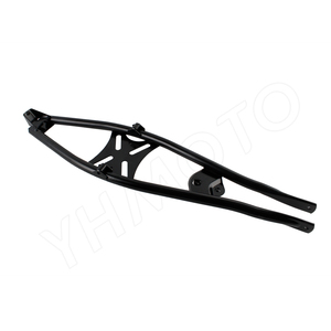 Sangle de renforcement supérieure du cadre arrière YHMOTO pour Simson S50 S51 S70, revêtement poudré noir - Product Image 4