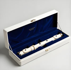 Caja de Regalo para Guitarra y <span class=keywords><strong>Flauta</strong></span> con Estampado Dorado Personalizado para el Día de San Valentín, Caja de Cartón Rígido con Interior de Terciopelo, Escena de Tienda de Instrumentos - Product Image 3