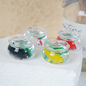 Drop shipping simulated <b>mini</b> <b>fish</b> <b>tank</b> toy, artificial landscaping micro-landscape ornament, lucky koi <b>fish</b> <b>tank</b> pendant - Product Image 2