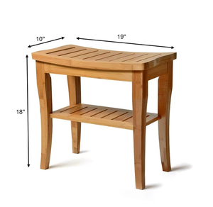 Haute qualité 2 niveaux siège chambre Spa tabouret salle de bain bambou <span class=keywords><strong>bois</strong></span> <span class=keywords><strong>banc</strong></span> de <span class=keywords><strong>douche</strong></span> - Product Image 4