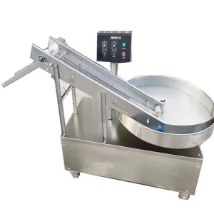 Industrie Automatische Diameter Roterende Tafel Sesambroodkruimels Coating Machine Voor Vleespasteitje Filet