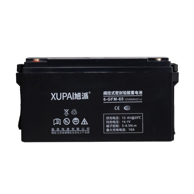 XUPAI High Cycle Life 6-GFM-65 12V 65Ah UPS Battery Stable Power for Power Control Equipment
