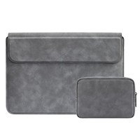 Étui pour ordinateur portable léger, portable, durable, étanche, avec fermeture magnétique, support, protection en PU résistant aux rayures, 13,3 pouces
