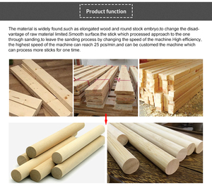 Mesin pembuat batang bulat kayu otomatis, mesin pembuat batang sapu, gagang sekop, mesin pembuat kayu, mesin pemotong pembulat kayu - Product Image 5
