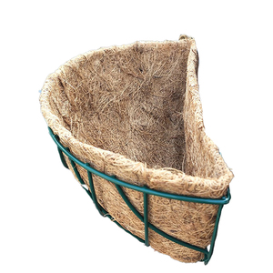 Pots de fleurs d'intérieur et d'extérieur, <span class=keywords><strong>panier</strong></span> suspendu <span class=keywords><strong>en</strong></span> métal avec doublure <span class=keywords><strong>en</strong></span> fibre de coco, chaîne porte-plantes <span class=keywords><strong>en</strong></span> fil rond pour la décoration de jardin - Product Image 5
