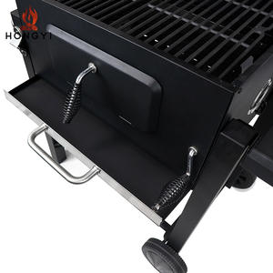 เตาบาร์บีคิวถ่านขนาดใหญ่พิเศษ HONGYI สำหรับ 10+ คน พร้อมรถเข็นสำหรับสวนกลางแจ้ง ดีไซน์ทันสมัย คุณภาพเยี่ยม - Product Image 5