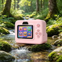 Appareil photo instantané pour enfants, vidéo Full HD, photo portable, mini appareil photo numérique, capteur CMOS, carte mémoire, plastique, grand angle 180°