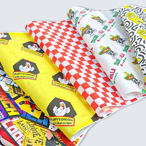 Papier d'emballage pour sandwichs et hamburgers de qualité alimentaire, revêtement anti-graisse simple face pour gâteaux et pizzas, pour l'emballage des biscuits - Product Image 2