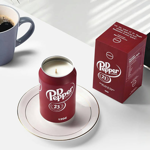 Bougie aromathérapeutique en cire de soja fraîche en gros, boîte-cadeau en étain, fabrication artisanale, décoration parfumée, fêtes, mariages, anniversaires - Product Image 1