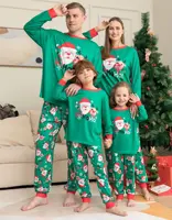अमेज़न गर्म बिक्री क्रिसमस पाजामा कपास Pijamas परिवार क्रिसमस पजामा मिलान सेट