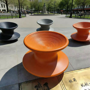 Fauteuil pivotant moderne en bois massif pour jardin, centre commercial, balcon – Vente en gros pour usages multiples - Product Image 4