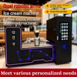 Máquina Expendedora de Café y Helado Robótica de Doble Brazo, Sistema de Venta Inteligente 2 en 1, Dispensador Automático de Espresso y Gelato - Product Image 2