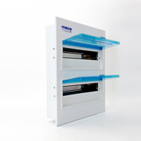 PZ30 30 modules, boîtier de distribution électrique en acier galvanisé pour installation encastrée, coffret de commande électrique en métal IP30