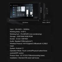 Tuya TPA08 Smart 8pro IPS Display Control Panel avec norme asiatique/US/EU pour la domotique et l'application Smart Life US Plug Type