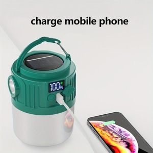 Smiling Shark Solar <b>Camping</b> <b>Lantern</b> <b>Led</b> Rechargeable Outdoor Lighting For <b>Camping</b> - Product Image 3