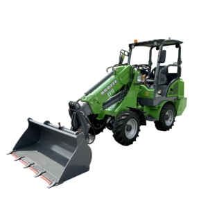 RONGGONG небольшой телескопический погрузчик, 1 тонный колесный погрузчик, передний Электрический садовый и фермерский погрузчик. - Product Image 5