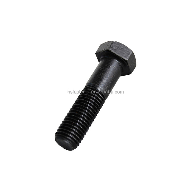 High Strength Alloy Steel Hex Bolts Class 10.9 Black Oxide Din933& Din931