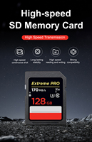 Carte mémoire numérique sécurisée haute vitesse 200 Mo/s Extreme Pro UHS-I personnalisable 32 Go 256 Go pour carte MP4 de téléphone portable avec caméra 4K