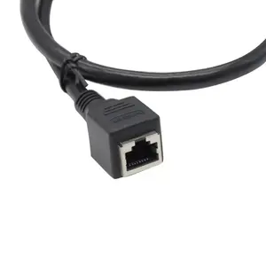 Fabrication de câble Ethernet de type connecteur M12 8 broches de haute qualité avec connecteur étanche X Code femelle vers RJ45 CAT 6A - Product Image 3