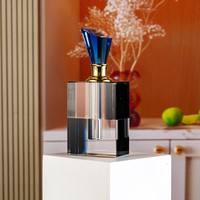 Nouveau Design Cross Stripe Simple Fashion Bouteille vide en verre 12ml Bouteille de parfum en cristal