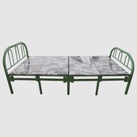 Vente directe d'usine, lit simple pliable moderne en acier, lit pliant en métal pour chambre à coucher, hôtel et école