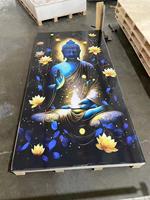 Panel Dinding PVC Modern 5D Mewah Desain Seni Permukaan Tahan Air Tahan Api Anti UV Cocok untuk Area Ruang Makan & Kamar Mandi
