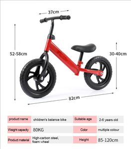 Vélo d'équilibre pour enfants sans pédales en métal, vélo d'apprentissage pour bébés - Product Image 6