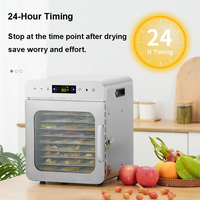 Huishoudelijke Fruit Dehydrator Roestvrij Staal 8 Trays Droger Groenten Gedroogde Rundvlees Jerky Voedsel Dehydrator Machine