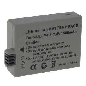 LPE5-batería recargable para cámara <span class=keywords><strong>Canon</strong></span> <span class=keywords><strong>EOS</strong></span> <span class=keywords><strong>450D</strong></span> 1000D 500D 2000D KISS X2 X3, batería de ion de litio de 7,4 v lp-e5 para cámara genérica - Product Image 5