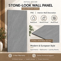 Panneau mural en PVC imperméable, feuille de marbre brillante anti-UV, alternative au revêtement mural pour les intérieurs modernes