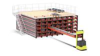 Étagère de stockage robuste en acier, certifiée CE, avec revêtement en poudre, protection contre la corrosion, type cassette, pour le stockage de matériaux longs