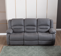 Ensemble de canapé inclinable, canapé sectionnel avec table à thé, table pliante