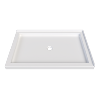 Plateau de douche rectangulaire antidérapant en surface solide de haute qualité, grande base de douche en acrylique pour salle de bain