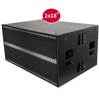 SUB 9006 2x18 pouces 7200W Caisson de basses actif haute puissance Haut-parleurs professionnels Équipement audio Double caisson de basses 18 pouces